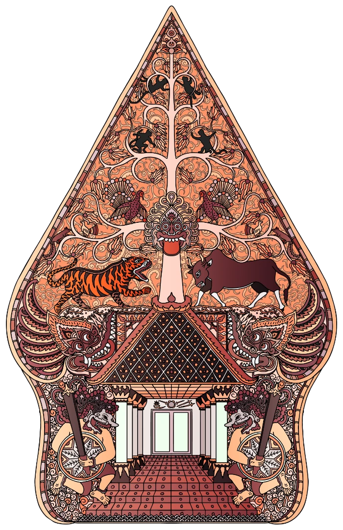 Ornamen Gunungan Kiri